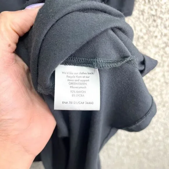 Eileen Fisher Dress Women’s Medium Black 3/4 Sleeve - Picture 4 of 5